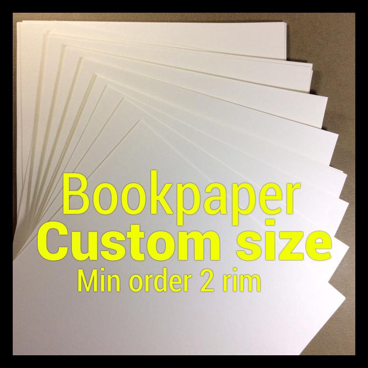 

Bookpaper | Custom Size | Ukuran Khusus | 2 Rim | Wa Dulu Plis Obral
