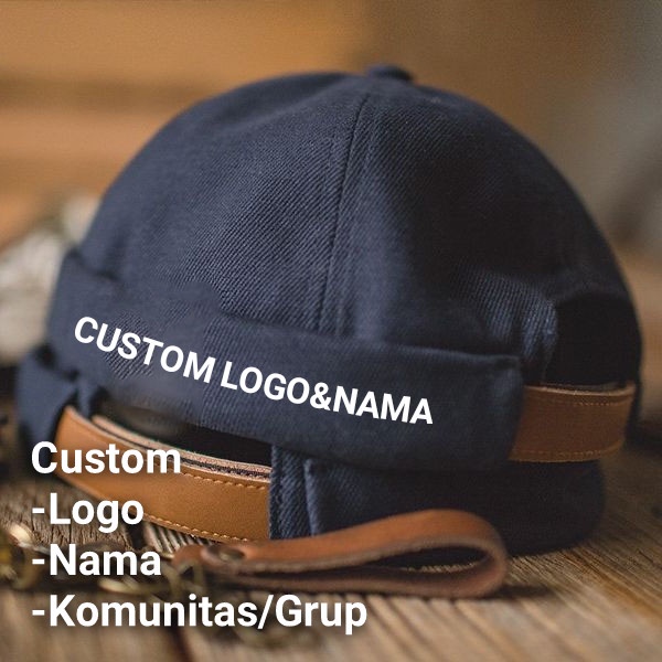 Topi Peci Mikihat Sablon Custom Nama Logo Bebas - Topi Caps Original Dewasa&Anak - Peci UAS Versi Hi
