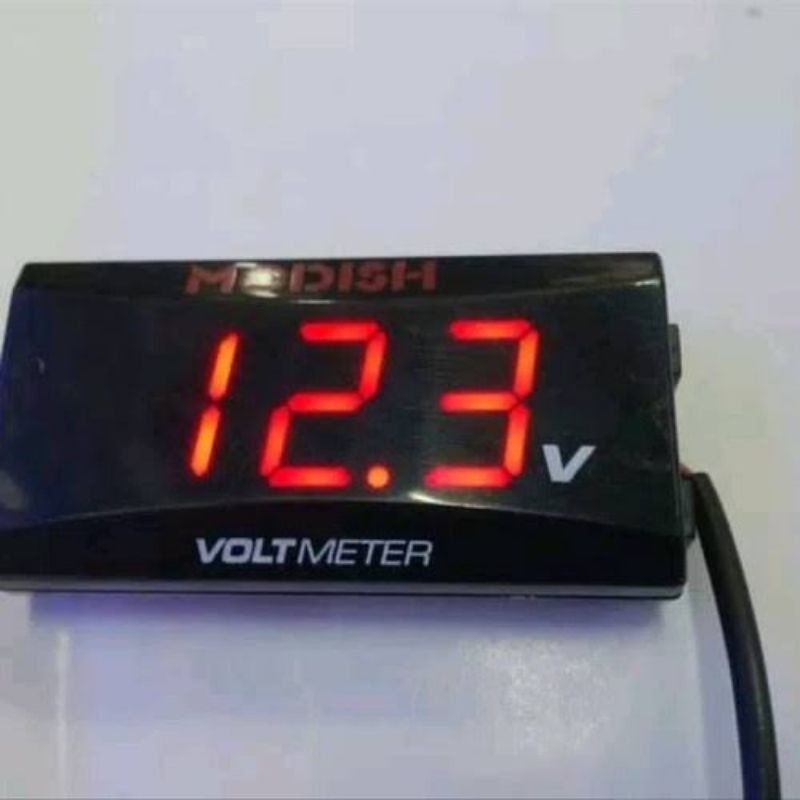 Voltmeter Volt Meter Digital Pengukur Aki Motor Mobil