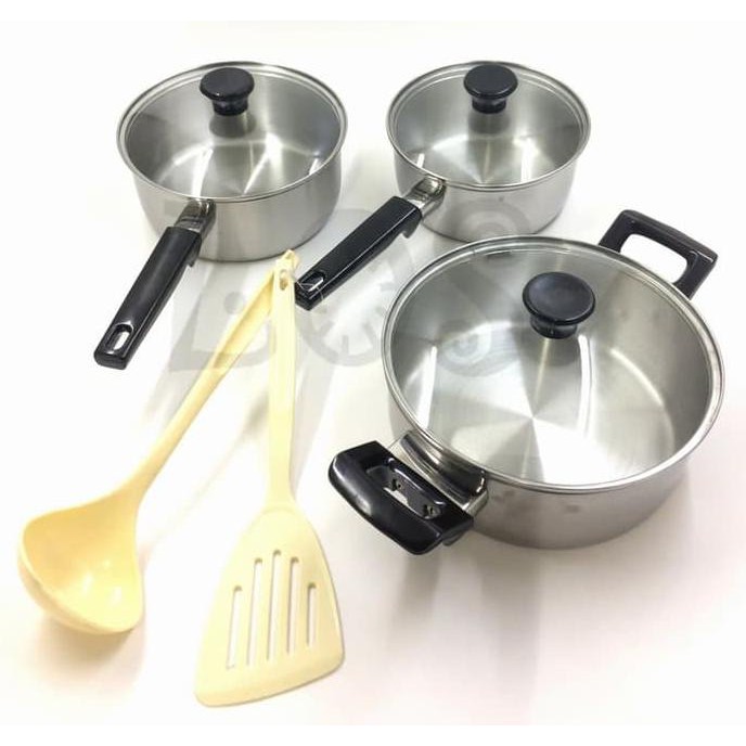 Panci Maxim Super Fit Stainless Ssp108 3 Set - Terbaik 