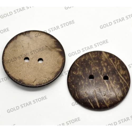 Kancing Batok Kelapa Kancing Kayu Tempurung Kelapa Coconut Shell Button 1 Pak