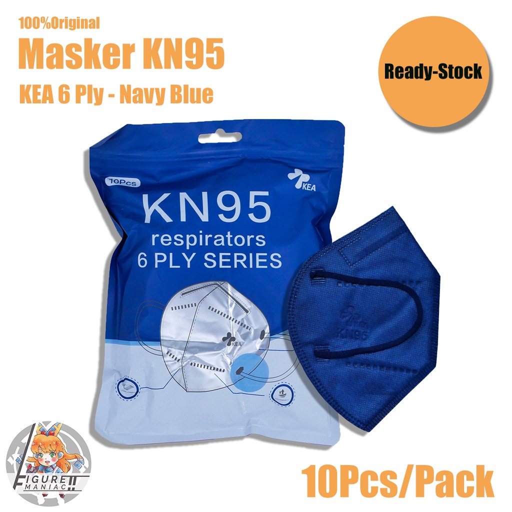 Masker KN95 5 PLY KEA 1 Pack isi 10 Pcs Warna Warni Pastel Soft Original