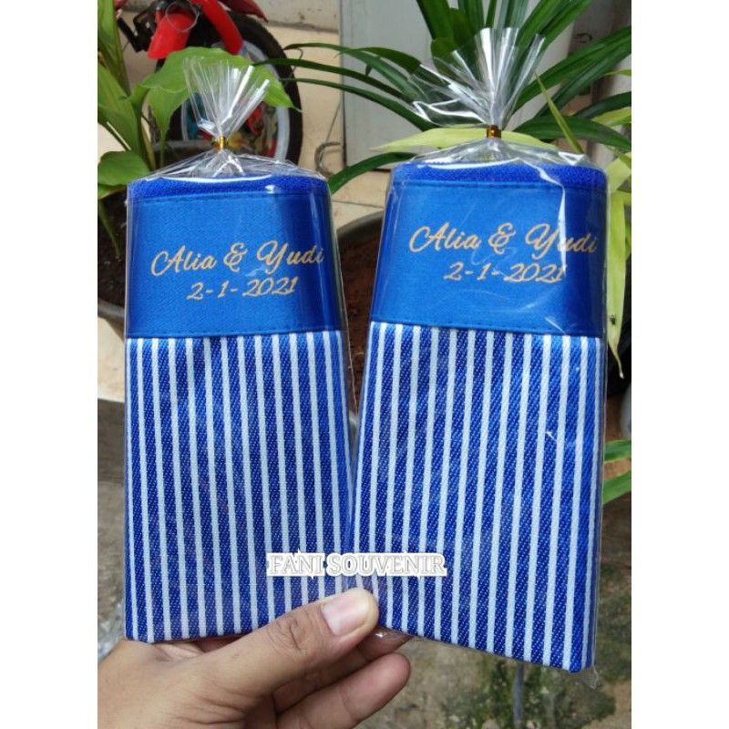 Souvenir Dompet Salur Besar kemasan plastik free sablon nama