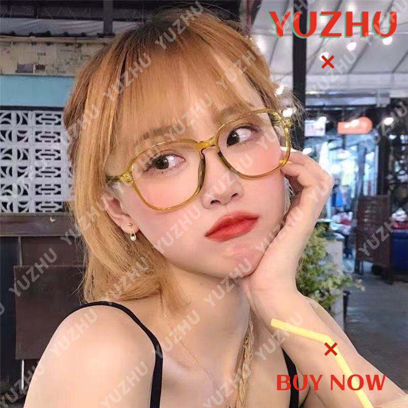 (YUZHU) Bayar di Tempat Korean Design Candy Color Frame Kacamata Wanita Aviator Style Eyeglasses