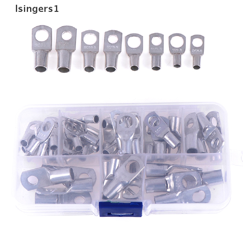 (lsingers1) 60pcs Ring Konektor Terminal Kabel Listrik Bahan Tembaga