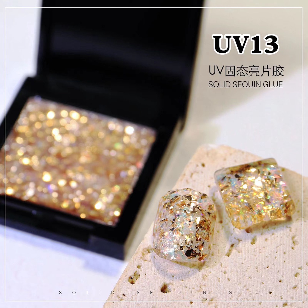 UV SOLID SEQUIN GEL POLISH / AURORA POLARIZED MIX COLOR JAPAN NAILS SHINY / KUTEK GEL SHINY THIN POLARIZED