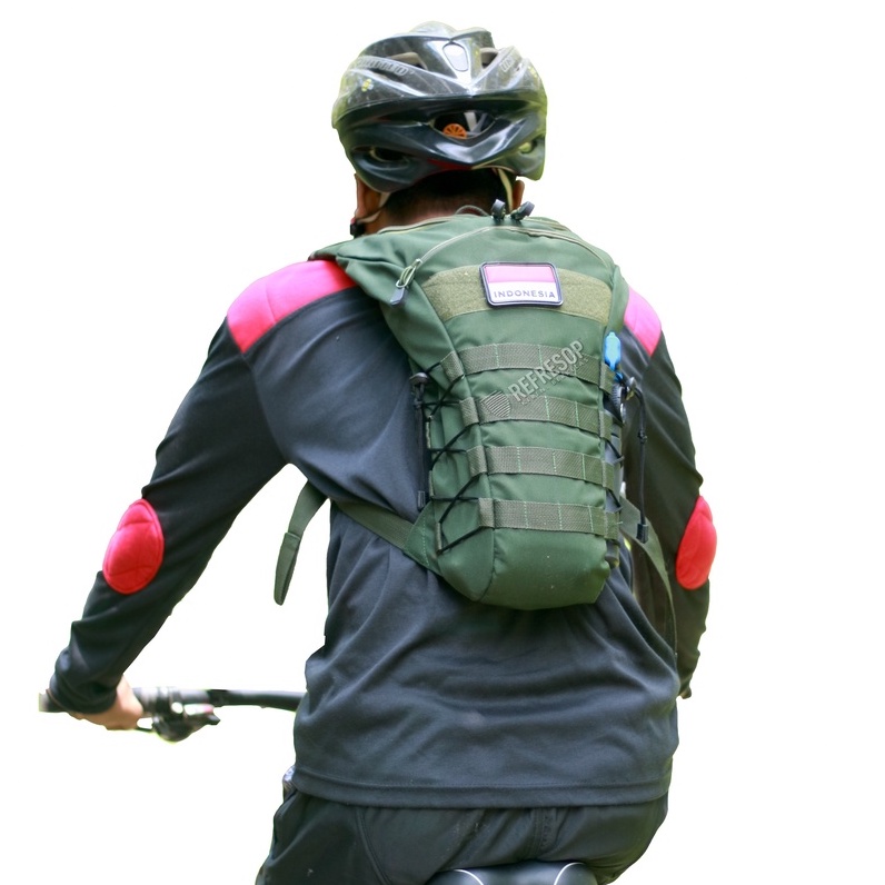 Ransel Sepeda Army Tas Ransel Sepeda Hydropack Tactical PX213 Hijau untuk Pria Wanita Army Hydropack