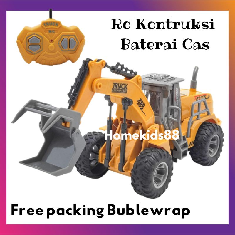 Mainan mobil remote control Truck Kontruksi RC Truck mainan anak murah mobil remot control murah