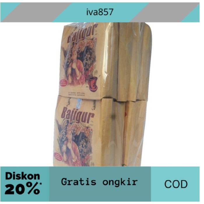 

PROMO Bajigur Hanjuang Kantong 40 bungkus GRATIS ONGKIR
