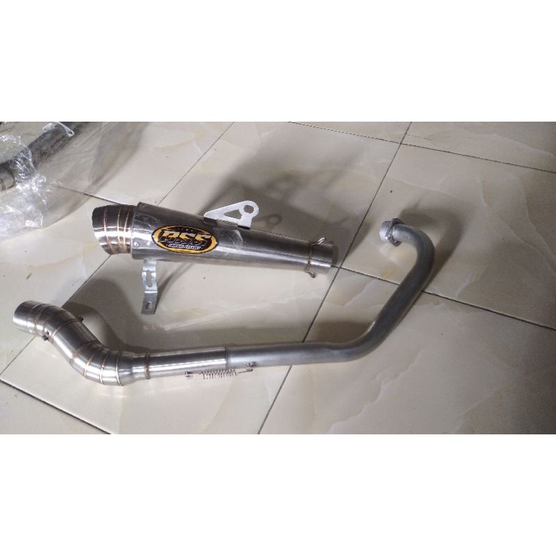 knalpot BSS keong sarangan setengah PNP Satria Fu karbu ngkeerrr ngkeerrr