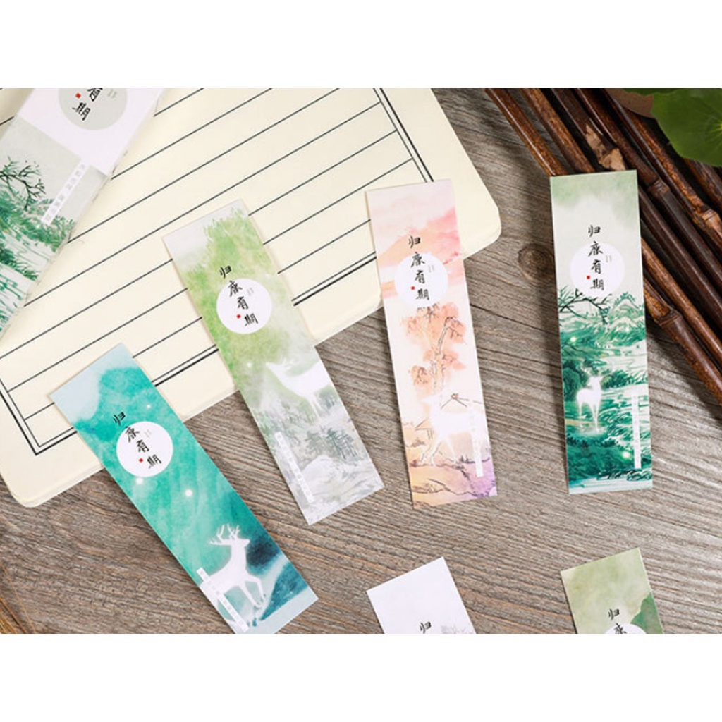 

[PER BOX] Pembatas Buku / Paper Bookmark Light Deer