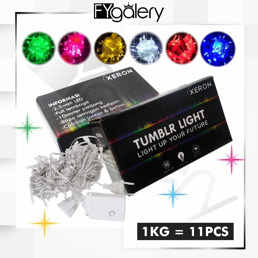 TUMBLR XERON INFY LED 10 MTR PACKING BOX LAMPU LED