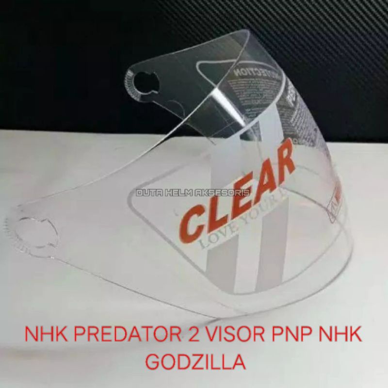 Kaca Visor Helm Nhk Godzilla / Godzila Pnp Nhk Predator 2 Visor Half Face
