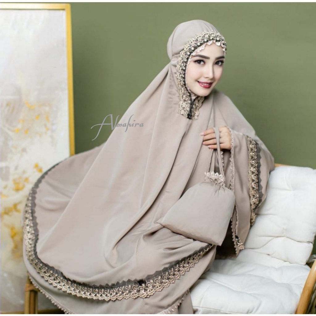 Mukena Dewasa Terbaru MAHIRA Renda Mewah Murah