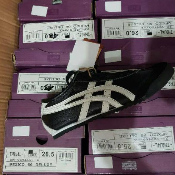 ONITSUKA TIGER MEXICO 66 DELUX BLACK WHITE - SEPATU ONITSUKA TIGER JAPAN MURAH TERMURAH