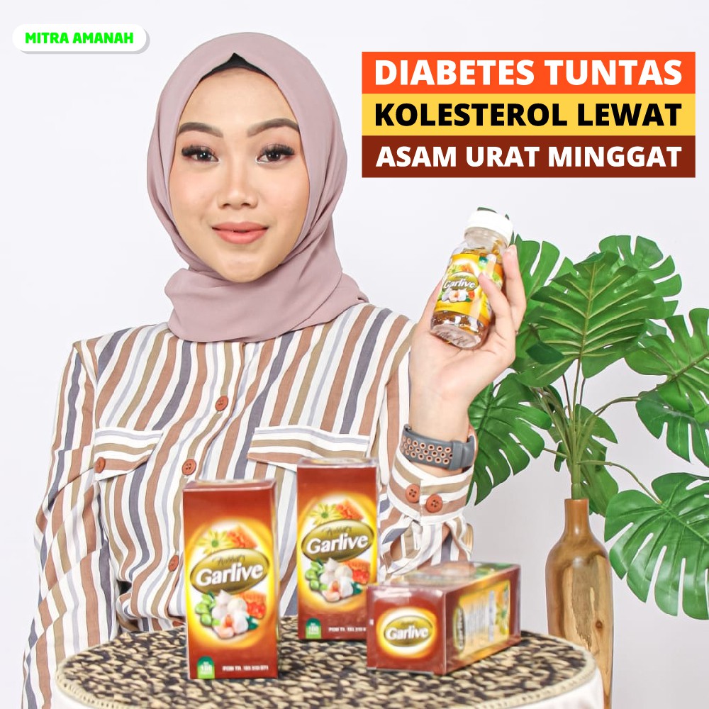 

Herbal Obat Kolesterol Diabetes Asam Urat BPOM Garlive Kapsul Habbatussauda oil