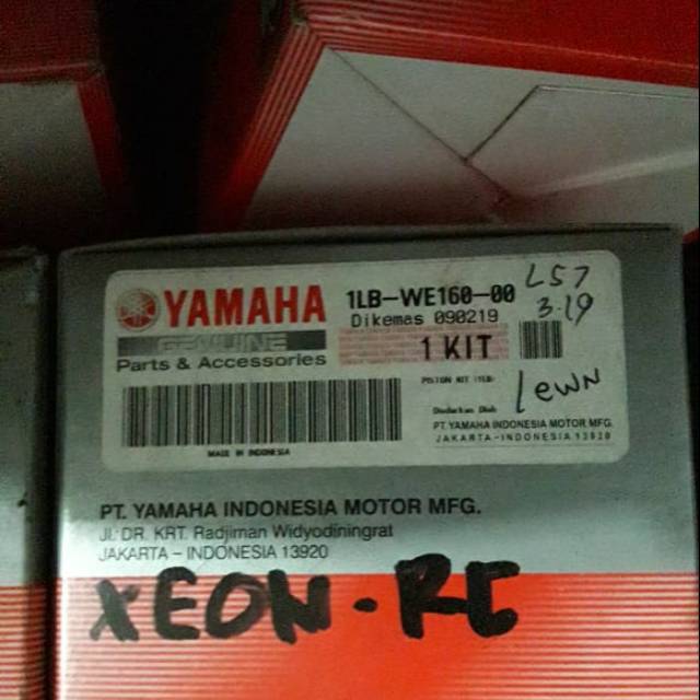 Piston kit yamaha xeon rc