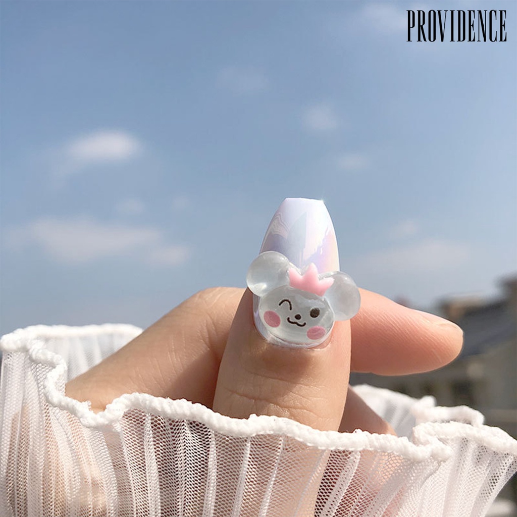 Providence 1 PC Nail Decoration Rotatable Optional Cute 3D Cartoon Resin Nail Art Decals for Daily Life