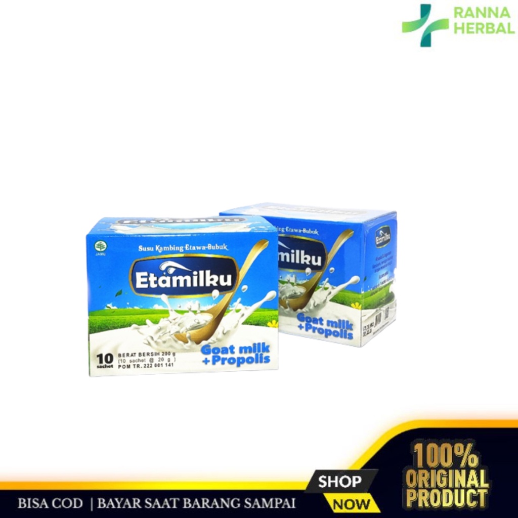

Susu Kambing Etawa Bubuk ETAMILKU Goat Milk Plus Propolis Original