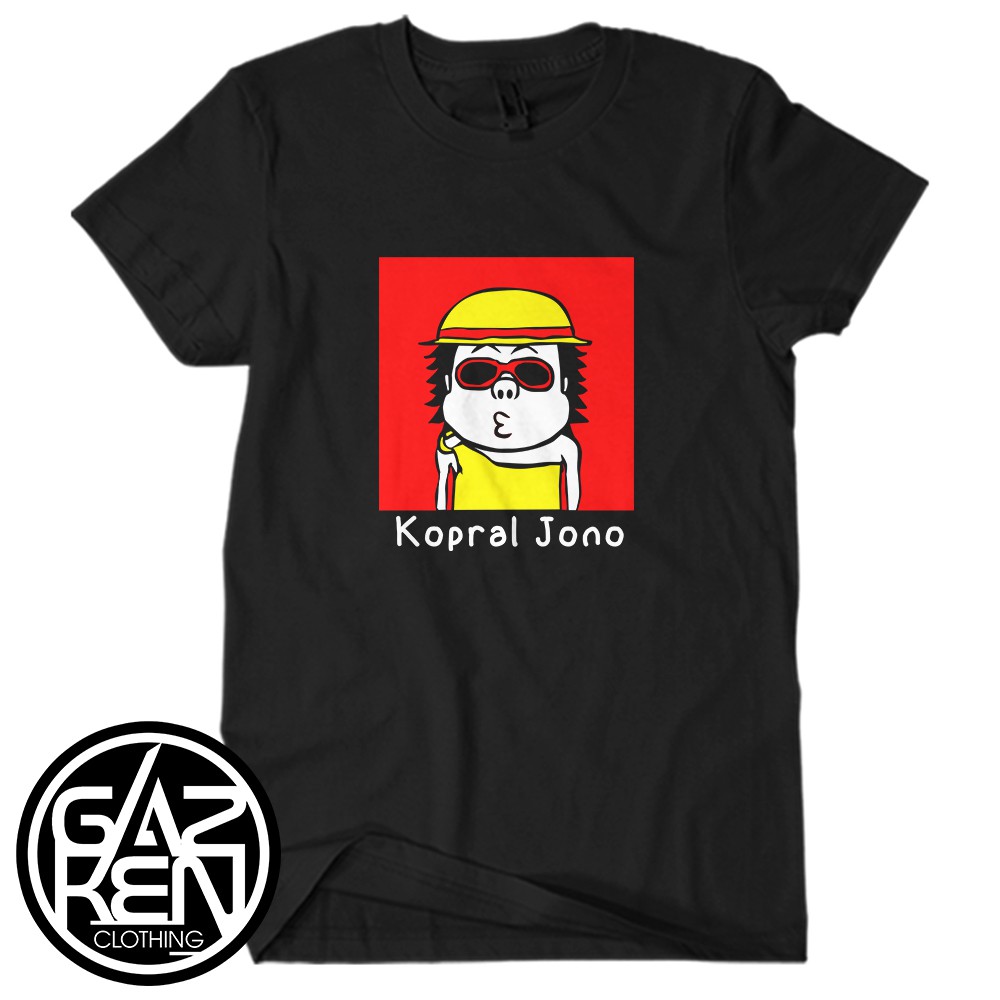 Kaos Kopral Jono Gamer FF Free Fire Booyaah Youtube Channel Gaming Baju Distro Dewasa