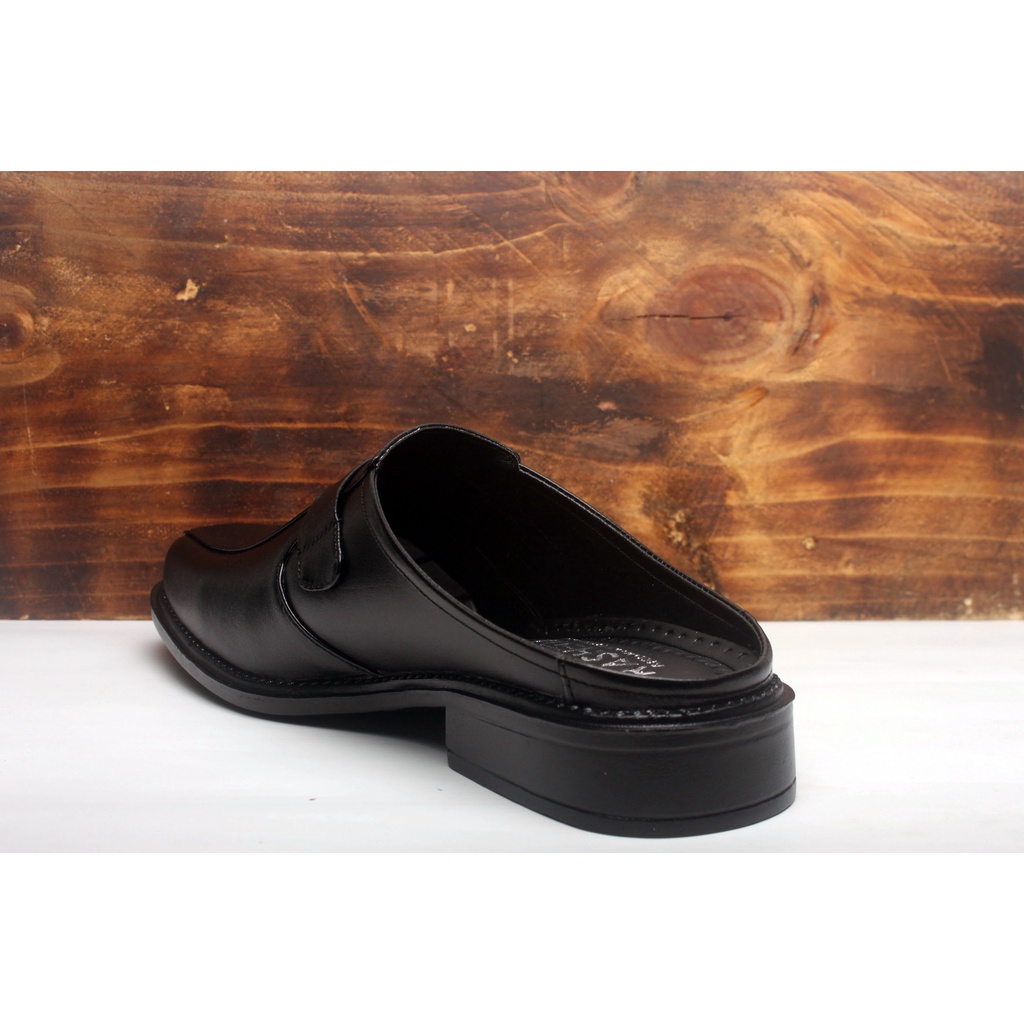 Sandal Sepatu Pria Kulit Asli Rasheda VL 02 Selop Tutong Bustong