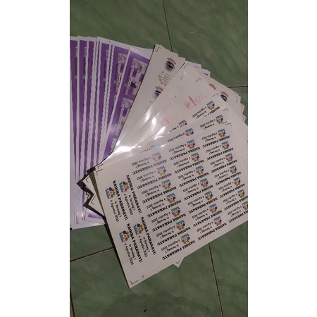 

cetak stiker label custom sesuai kebutuhan bulat & kotak A3+ free desain