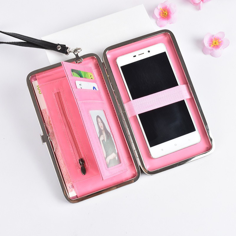MARKAS N1311 Dompet Panjang Pidanlu &amp; Ellieth Elegant Polos Penyimpanan Kartu dan Uang