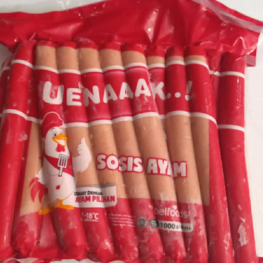 

FROZEN SOSIS AYAN UENAAAK BELFOODS 30 pcs