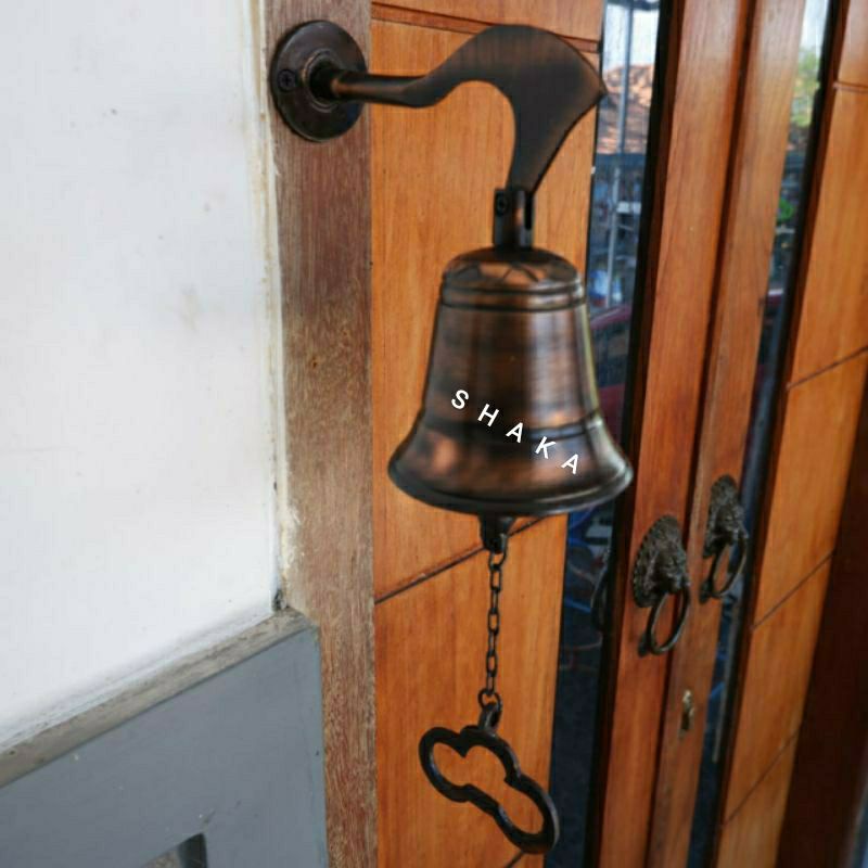Bel lonceng pintu pagar rumah antik brass lonceng pintu