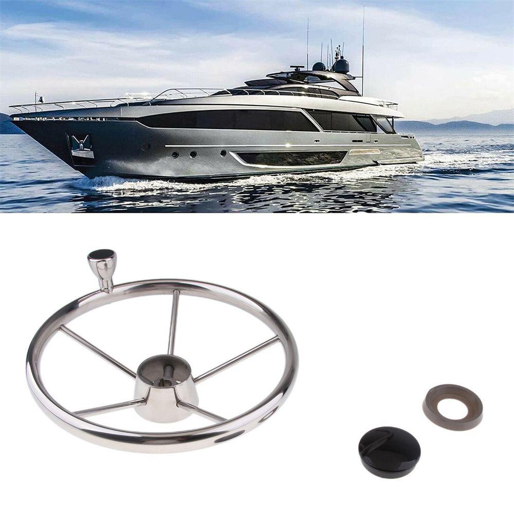 Setir TOP Yacht 13.5inch Perahu Stainless Steel 5jari
