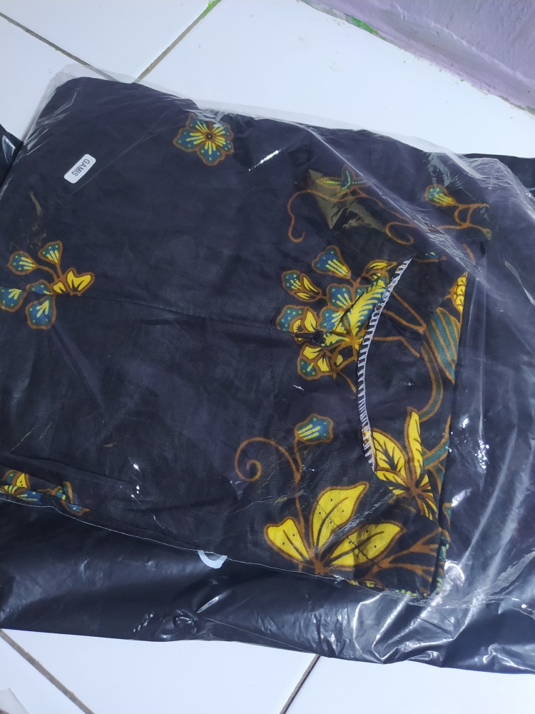 Ms Gamis Batik Sriwedari Maxi Modern Jumbo Bumil/busui Katun Sogan All Size