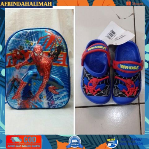 

TERBARU, TERMURAH- tas set spiderman/tas sekolah/tas laki