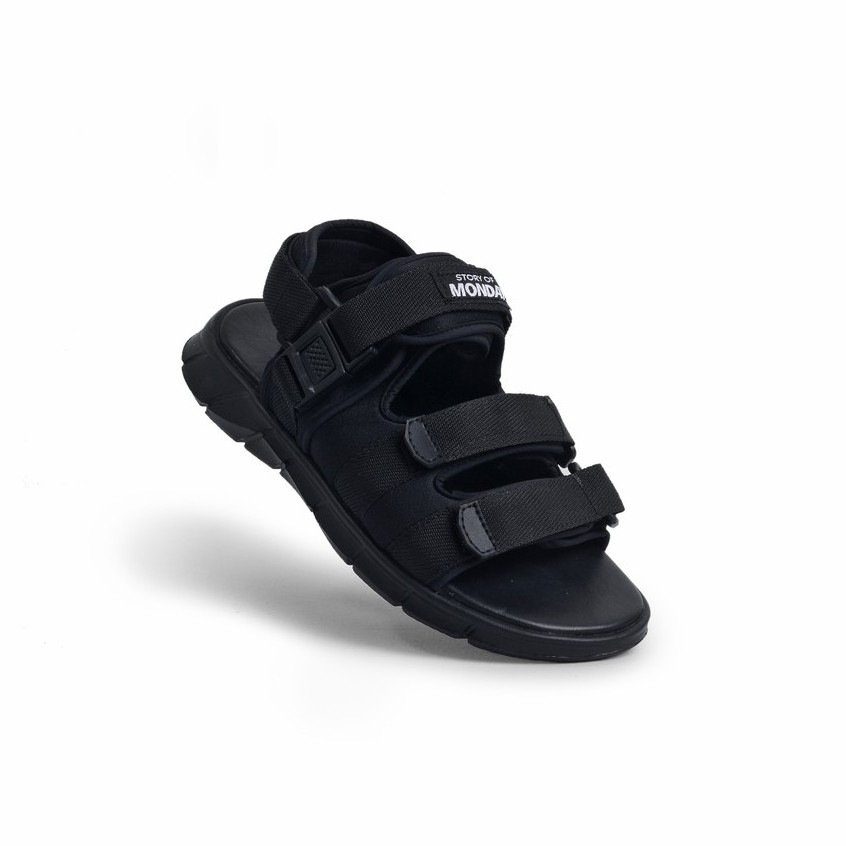 Bima Full Black | Sandal Gunung Original Casual Santai Kasual Pria Sendal Footwear | FORIND Monday