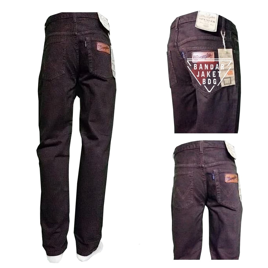 Celana Panjang Jeans Standar Pria WR Coklat 28-38