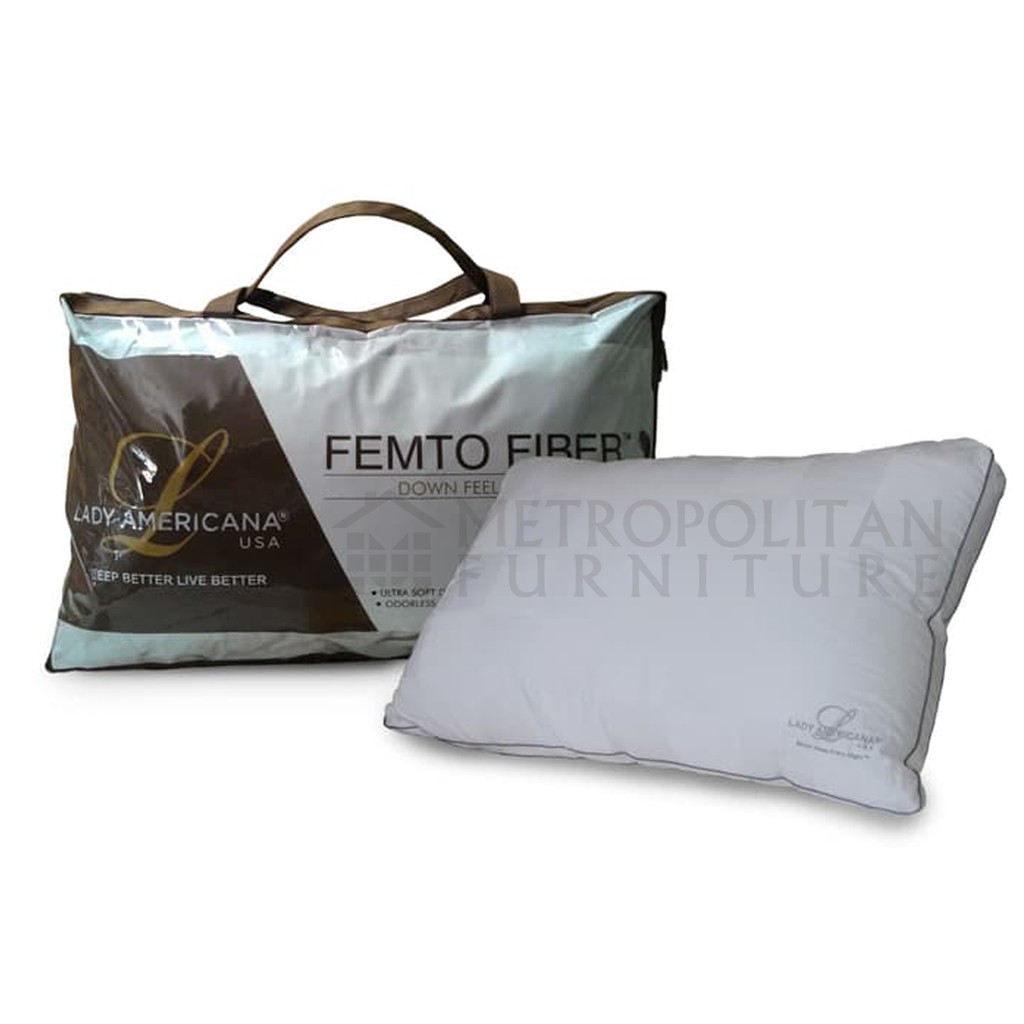 Bantal LADY AMERICANA Femto Fiber Pillow Ori / Micro Fiber (1 pcs)