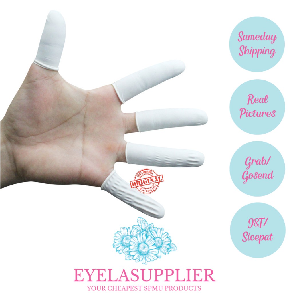 Sarung Jari Karet Tebal Finger Cots Alice Dental Coat Coats Pelindung Tangan Rubber Latex