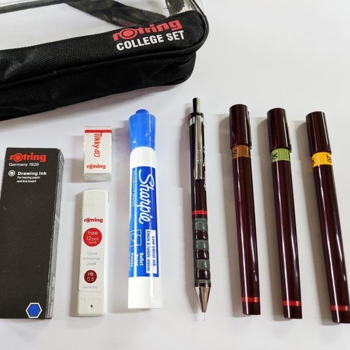 

(COD) Rotring Rapido Isograph College Set 0.1/0.3/0.5 Eco Pack OBRAL Kode 1161