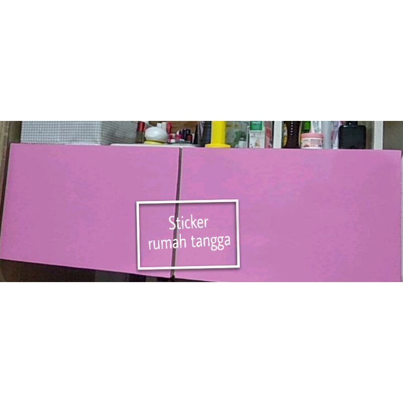 stiker lemari/kitchen set/pintu dll Sticker dapur aesthetic pink,hijau,tosca glossy