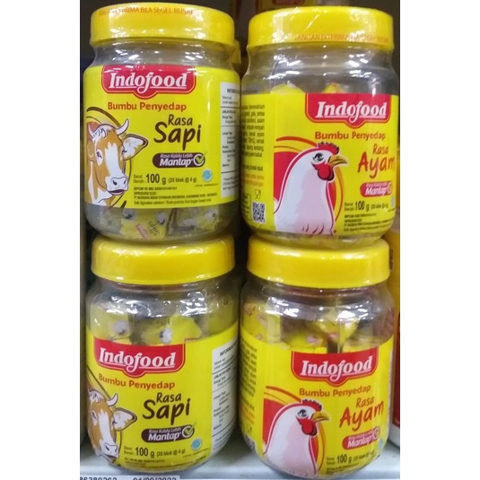 

KZ - indofood bumbu penyedap rasa sapi & ayam cube 25 blok x 4g (100gr)