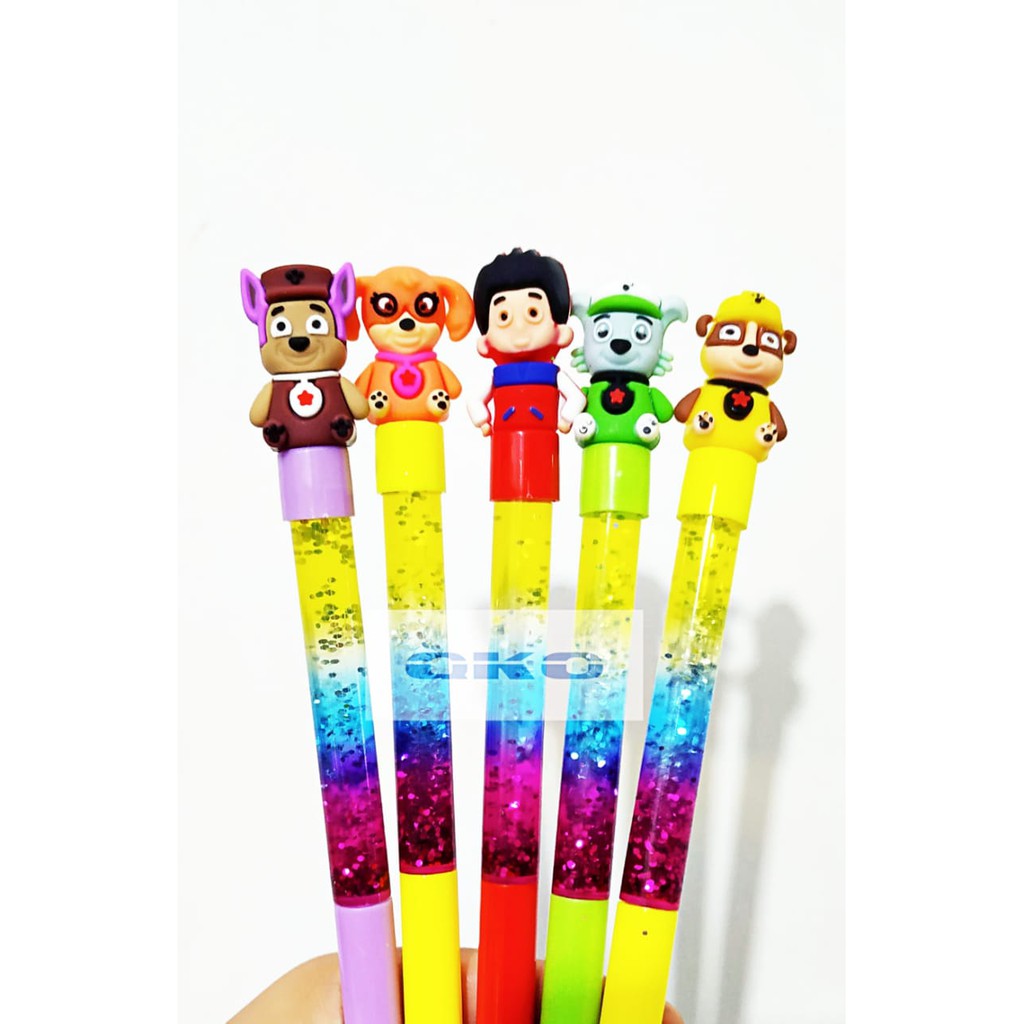 

Pen Gel Bentuk Paw Petrol Glitter BP-663 1Pcs