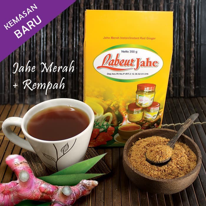 

Labeur Jahe Merah plus rempah dan gula aren - Kemasan Baru