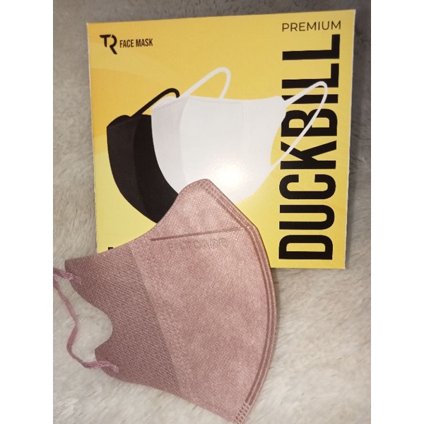 masker Duckbill warna abu misty*dusty pink isi 50 pcs