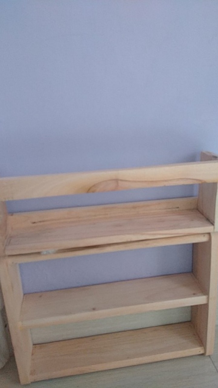 Rak Buku Minimalis / Rak Buku Kayu / Rak Buku Dinding / Rak Buku Anak / Rak Buku Susun Serbaguna