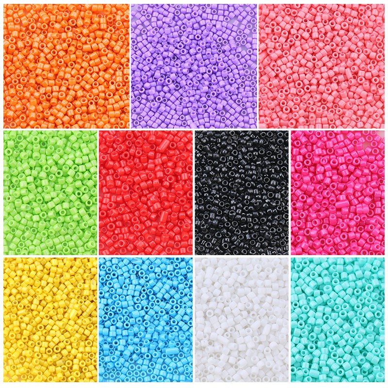 4500 pcs / botol Multicolor Kaca SeedBeads pesona kristal Perhiasan manik-manik biji kaca Untuk DIY Gelang Anting-Anting Membuat Perhiasan 20g