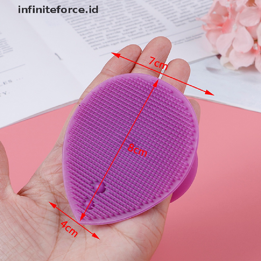 (Infiniteforce.Id) Sikat Pembersih Wajah Bahan Silikon Untuk Menghilangkan Komedo