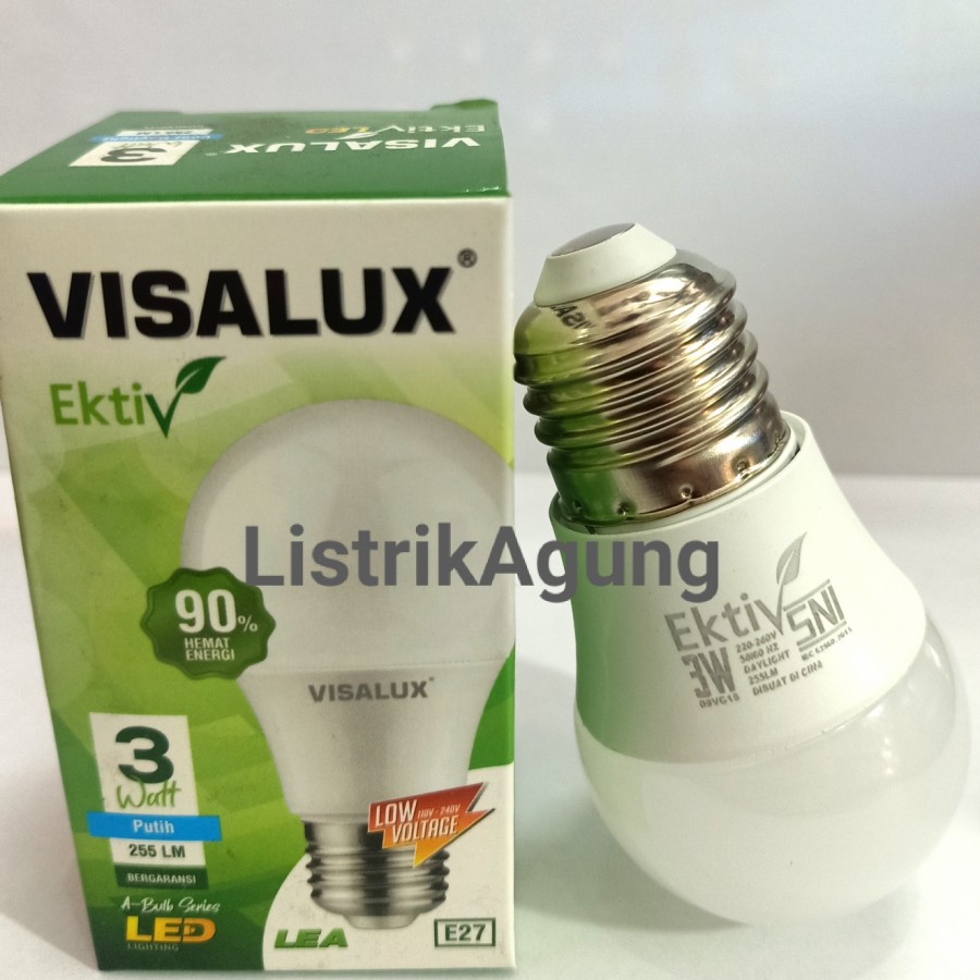 Lampu Led Visalux 3w Putih Bergaransi Grosir