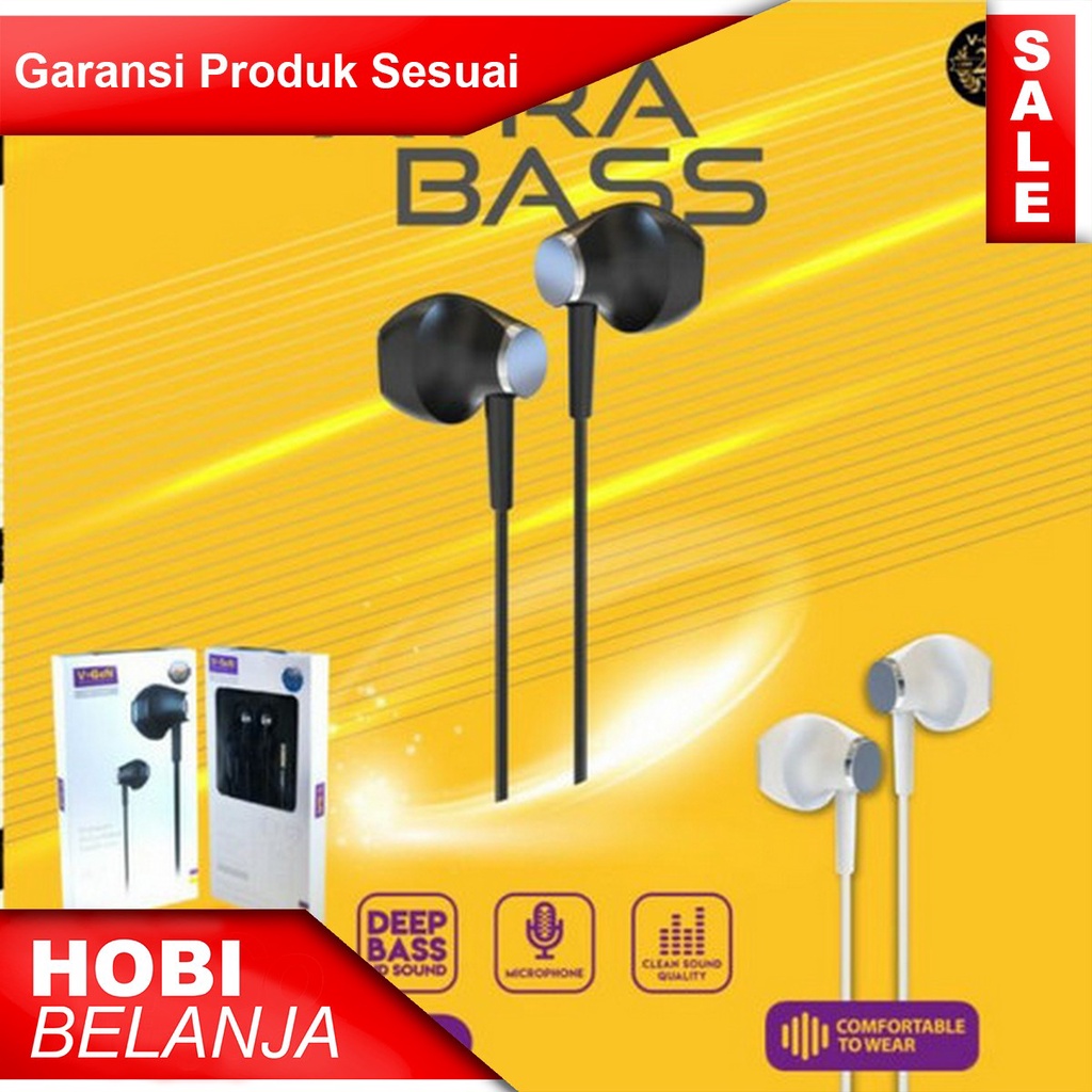 Earphone Headset Wired Vgen VEP1-02A Deep Bass