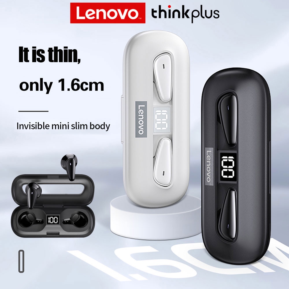 (100% orignial Lenovo, Yang palsu kalah sepuluh)Lenovo XT95 TWS Earbud Mini Slim Headset Bluetooth 5.0 / Earphone AI Kontrol Sentuh Bass Stereo
