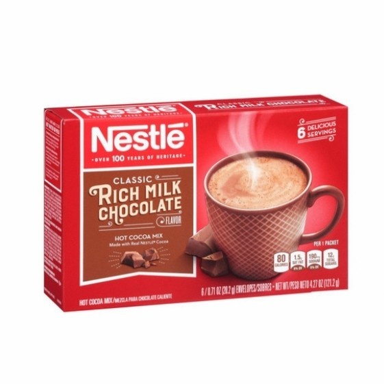 

nestle rich milk chocolate cocoa hot classic 121gr drink