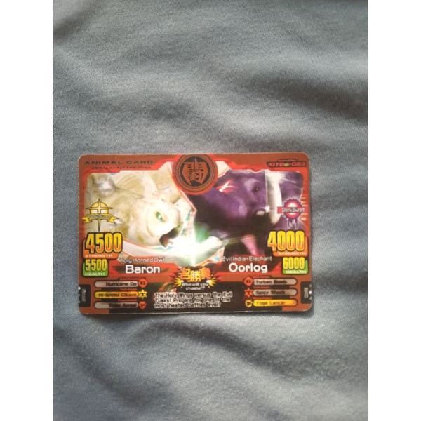 Battle Cards Oorlog vs Baron Animal Kaiser original